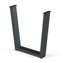 HERRAJES ALK Pata metálica Veka H710 100x40 finition noire
