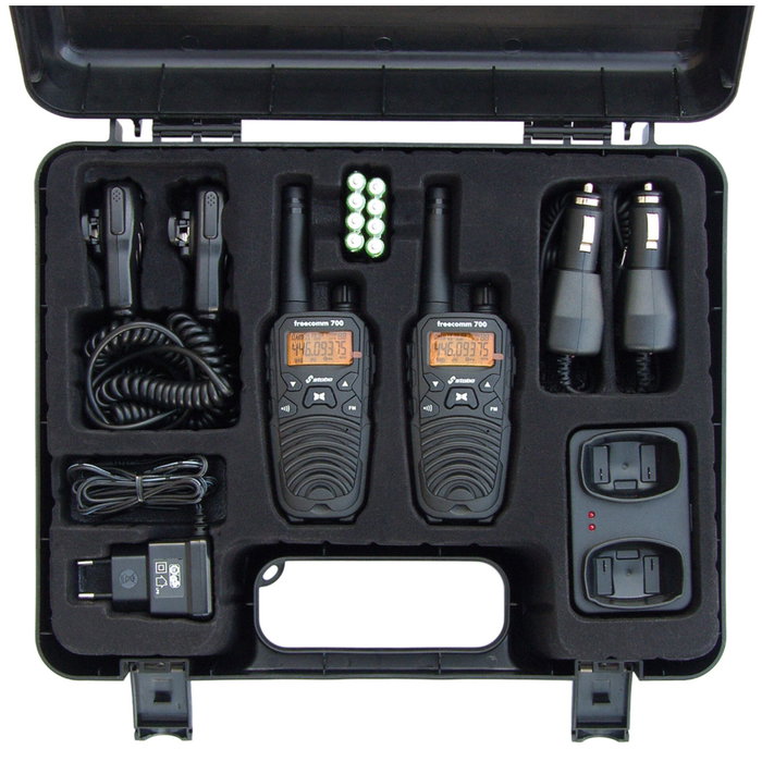 stabo freecomm 700 Lot de 2 Walkie Talkies stabo freecomm 700 Lot de 2 Walkie Talkies