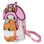 LOUNGEFLY Sac à dos Devil My Melody Sanrio en similicuir vegan, réversible, détails dorés, brodé et phosphorescent, 15.6x20.6x5.6 cm