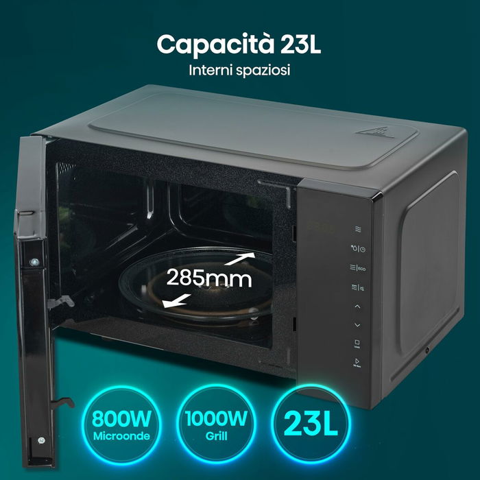 Micro-ondes avec Gril Hisense H23MOBS5HG4 Noir 800 W 23 L Micro-ondes avec Gril Hisense H23MOBS5HG4 Noir 800 W 23 L