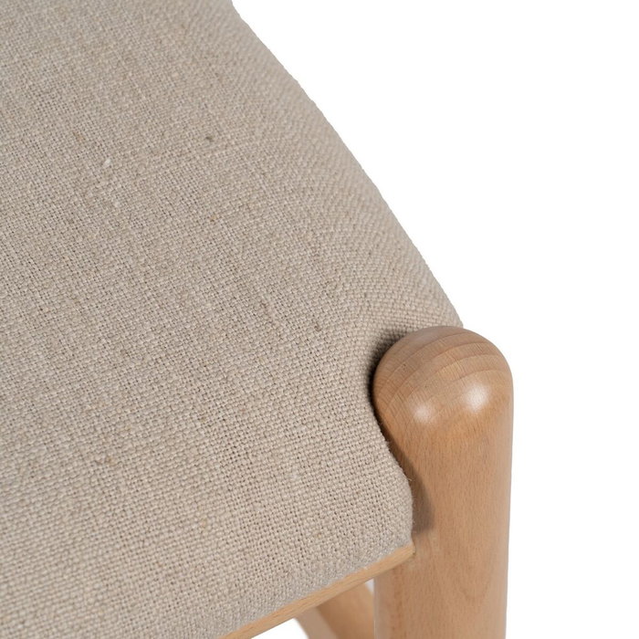 BigBuy Home Chaise de Salle à Manger Beige Naturel