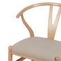 BigBuy Home Chaise de Salle à Manger Beige Naturel