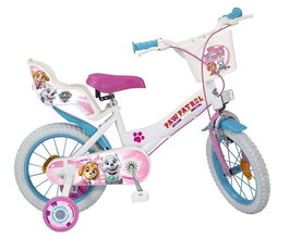 Toimsa - Bicicleta 14" Paw Patrol - Vélo fille 14 pouces - Pour enfant de 4 à 6 ans (matériau: fer)