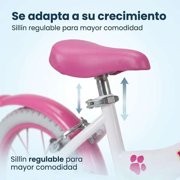 Toimsa - Bicicleta 14" Paw Patrol - Vélo fille 14 pouces - Pour enfant de 4 à 6 ans (matériau: fer) Toimsa - Bicicleta 14" Paw Patrol - Vélo fille 14 pouces - Pour enfant de 4 à 6 ans (matériau: fer)