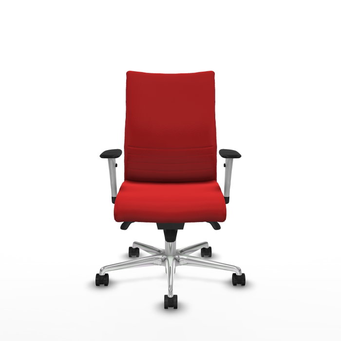 Piqueras Y Crespo Chaise de bureau Albacete rouge avec mécanisme Synchro et base aluminium Piqueras Y Crespo Chaise de bureau Albacete rouge avec mécanisme Synchro et base aluminium