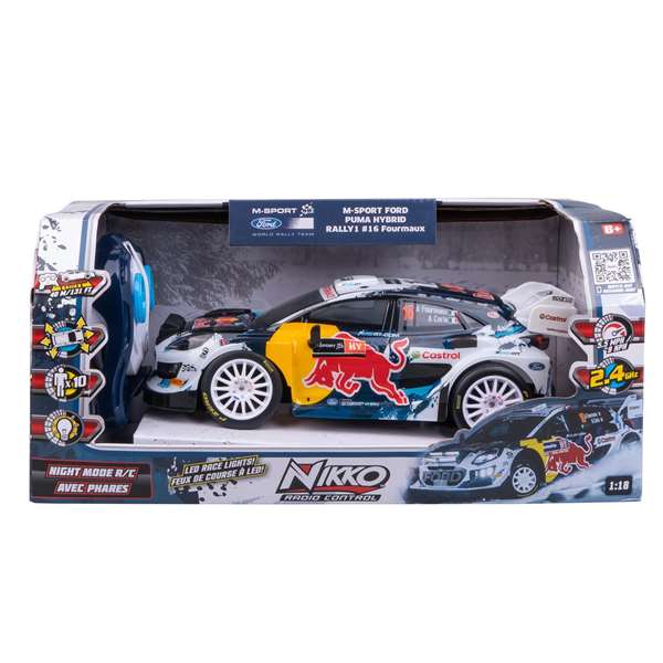Molto Voiture radio-commandée Red Bull Ford 1:18 avec sons et lumières, plastique, pour enfants à partir de 6 ans, nécessite piles AAA