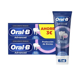 Oral-B Dentifrice Protection des Gencives Advanced Fresh Mint Lot de 2 x 75 ml