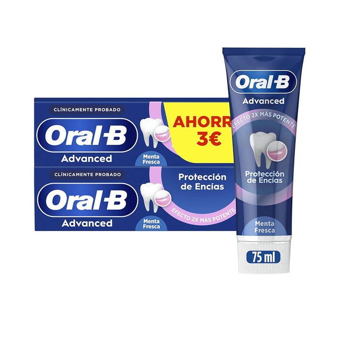 Oral-B Dentifrice Protection des Gencives Advanced Fresh Mint Lot de 2 x 75 ml Oral-B Dentifrice Protection des Gencives Advanced Fresh Mint Lot de 2 x 75 ml