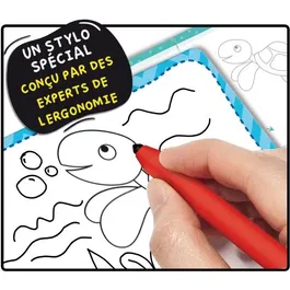 Lisciani Giochi Kit de Dessin Montessori Pen - Stylo Ergonomique avec Tableaux Effaçables pour Activités Créatives École de Dessin
