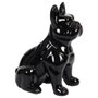 Home Deco Factory Sculpture Bulldog en Céramique Noir 20 cm