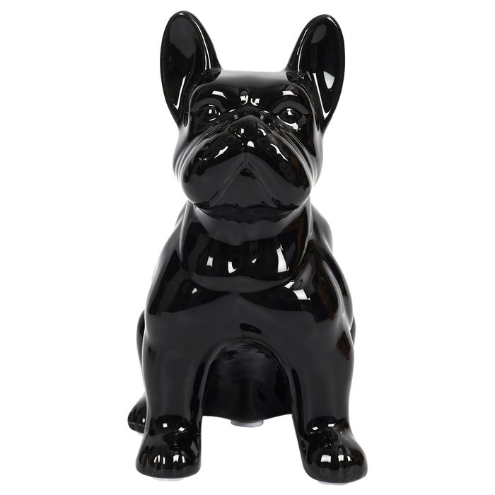 Home Deco Factory Sculpture Bulldog en Céramique Noir 20 cm Home Deco Factory Sculpture Bulldog en Céramique Noir 20 cm
