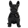 Home Deco Factory Sculpture Bulldog en Céramique Noir 20 cm