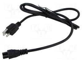 POS Câble d'alimentation SVT 3x18AWG IEC C5 femelle vers NEMA 5-15 (B) 1,8m