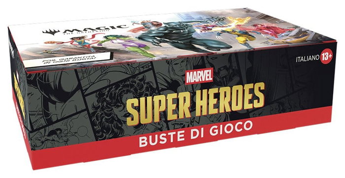 Wizards of the Coast Magic the Gathering Marvel Super Heroes Présentoir de 30 Boosters (Italien)