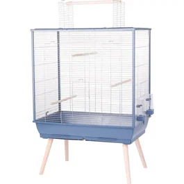 ZOLUX Cage pour oiseaux Neolife surélevée - Pour perruche, calopsitte, canari - 81 x 48 x 130 cm - Bleu
