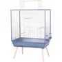 ZOLUX Cage pour oiseaux Neolife surélevée - Pour perruche, calopsitte, canari - 81 x 48 x 130 cm - Bleu