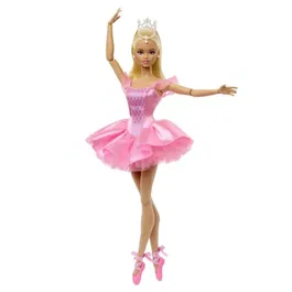 Barbie JBJ09 - Poupée Danseuse étoile Mattel - 31 cm - Rose - Avec socle et certificat - À partir de 6 ans