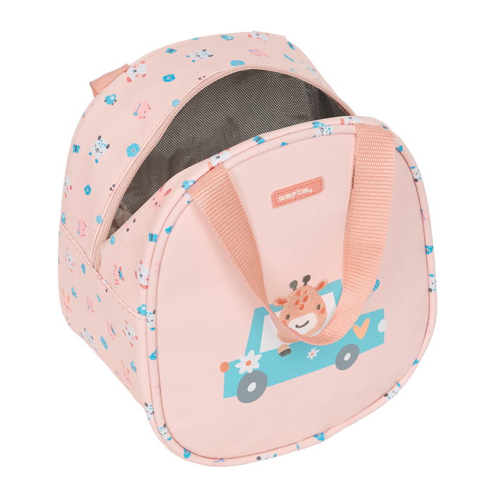 Sac glacière goûter Safta Jirafa Corail 19 x 22 x 14 cm Sac glacière goûter Safta Jirafa Corail 19 x 22 x 14 cm