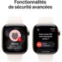 Apple Watch Series 11 GPS + Cellular - Boîtier en Titane Or 46 mm avec Bracelet Sport Band Light Blush (M/L)