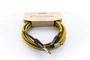CORDIAL Câble Guitare Jack Rectangle/Acoudé Tweed Jaune 5M