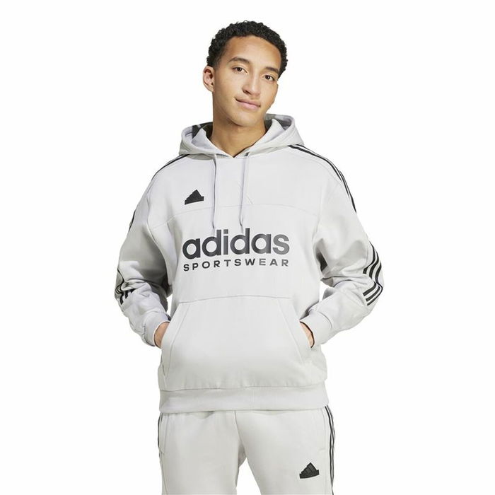 Sweat à capuche homme Adidas House Of Tiro Fleece Gris XS