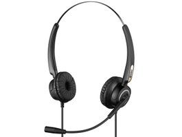 Sandberg USB Office Headset Pro Stereo - Casque avec micro pour bureau et réunions en ligne, connexion USB, stéréo