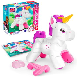 MEGA BLOKS Unicornio Encantado Jkg36 - Set de construction 3-en-1 - 26 blocs - Jeu pour enfants de +2 ans