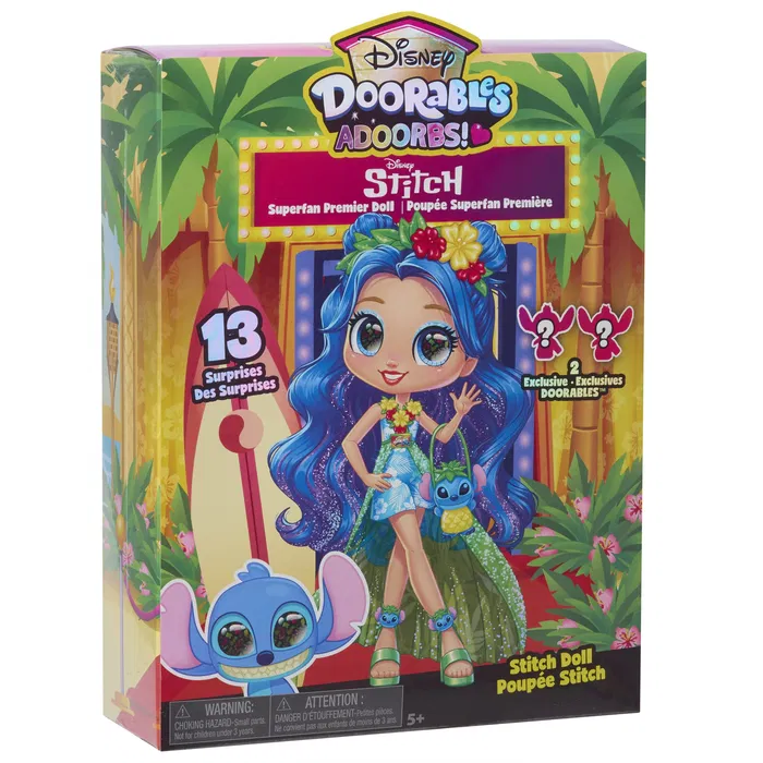 Poupée Disney Doorables Adoorbs Stitch - Figurine à collectionner - À partir de 5 ans - Just Play