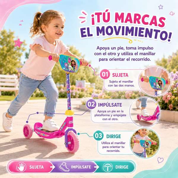 JugaToys Trottinette 3 roues La Maison de Gabby