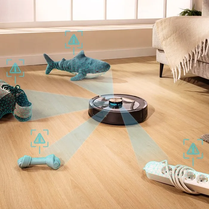 Cecotec Conga M100 Spin AI Robot Aspirateur Laveur 20 000 Pa 220 m² Noir