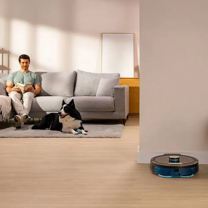 Cecotec Conga M100 Spin AI Robot Aspirateur Laveur 20 000 Pa 220 m² Noir