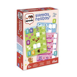 Diset - Jeu éducatif Juego educativo yo aprendo - J'apprends à additionner et soustraire - pour enfants à partir de 5 ans - Version espagnole