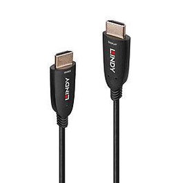 Lindy Câble HDMI 2.1 Fibre Optique Hybride 10m 8K60Hz 48Gbps HDR10+ eARC VRR Compatible Gaming et Home Cinema