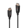 Lindy Câble HDMI 2.1 Fibre Optique Hybride 10m 8K60Hz 48Gbps HDR10+ eARC VRR Compatible Gaming et Home Cinema