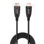 Lindy Câble HDMI 2.1 Fibre Optique Hybride 10m 8K60Hz 48Gbps HDR10+ eARC VRR Compatible Gaming et Home Cinema