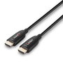Lindy Câble HDMI 2.1 Fibre Optique Hybride 10m 8K60Hz 48Gbps HDR10+ eARC VRR Compatible Gaming et Home Cinema
