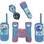 Lexibook Kit d'aventurier avec Talkies-Walkies Stitch - Jumelles, Boussole, Lampe Torche, Talkies-Walkies (Portée 120 m)