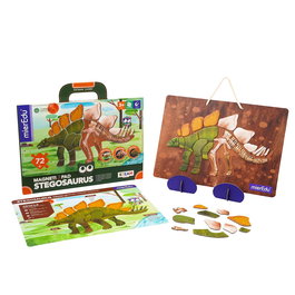 MIEREDU Maletín Magnético Tablette Éducative Stegosaurus Me0542, Jeu sans Écran pour Enfants 3+ avec 6 Langues