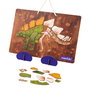 MIEREDU Maletín Magnético Tablette Éducative Stegosaurus Me0542, Jeu sans Écran pour Enfants 3+ avec 6 Langues