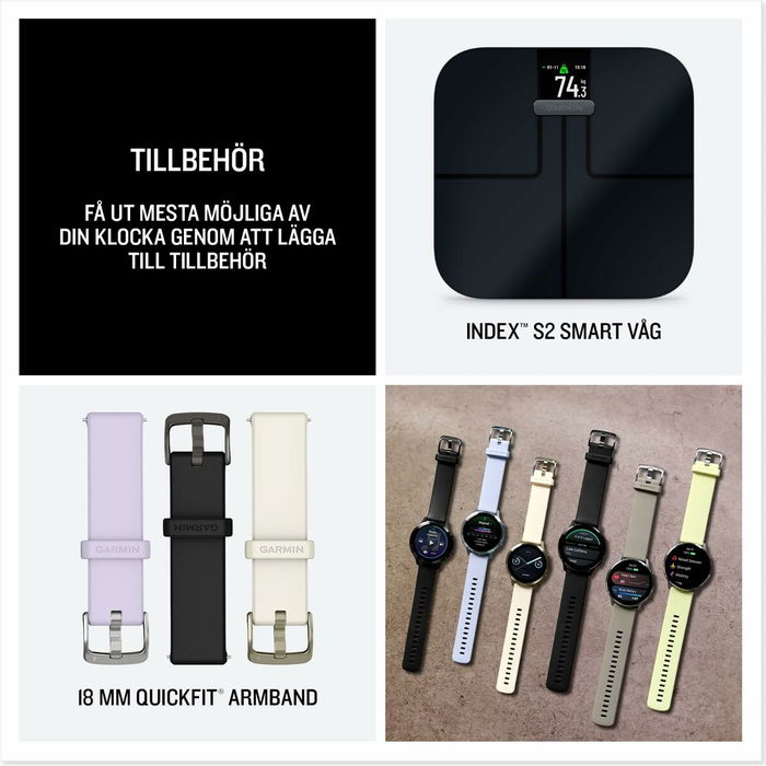 Garmin Vénu 4 - Montre connectée GPS - Écran 41 mm - 010-03013-02 - Noir