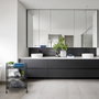 Quid Chariot Polyvalent Garbo 44x26x63 cm en Métal Noir