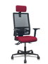 Piqueras y Crespo Chaise de bureau Bormate, Granate et Noir