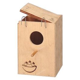 Ferplast Nid en bois pour petits oiseaux 13x12x17cm