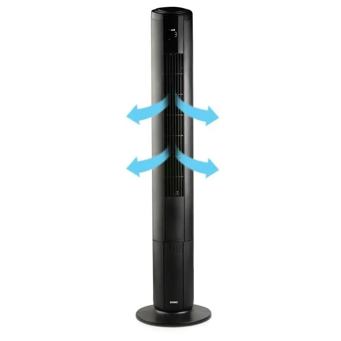 Domo Ventilateur colonne 50 W avec éclairage d'ambiance et télécommande