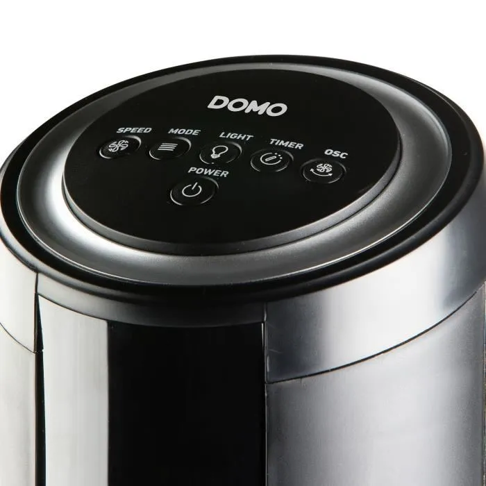 Domo Ventilateur colonne 50 W avec éclairage d'ambiance et télécommande