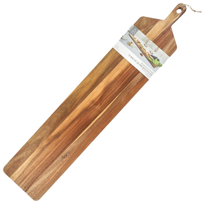 Home Deco Factory Planche de service en acacia de 1 m avec manche Home Deco Factory Planche de service en acacia de 1 m avec manche