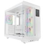 Mars gaming MCREVPROW Boîtier Midi Tower Blanc avec Écran LCD 4,3 pouces