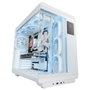 Mars gaming MCREVPROW Boîtier Midi Tower Blanc avec Écran LCD 4,3 pouces