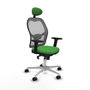 Piqueras y Crespo 2D086N1 Chaise de Bureau avec Appui-tête Vert