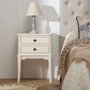 BigBuy Home Table de Nuit Blanc Bois de pin et MDF